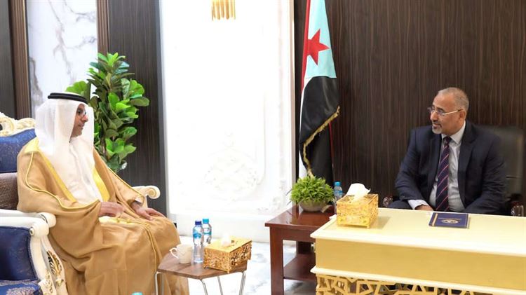 الزُبيدي يستقبل سفير دولة الإمارات العربية المتحدة