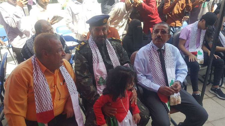 معهد د/ أمين ناشر العالي للعلوم الصحية ينظم فعالية تضامنية مع الشعب الفلسـ طيني