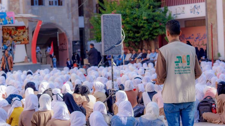 في اطار مشروع توثيق وتقييم  الأضرار في قلعة القاهرة التاريخية بمحافظة تعز