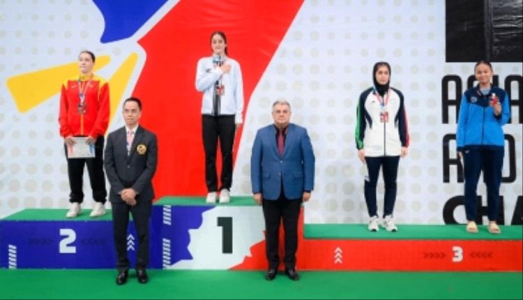 مريم بشارات تحقق ذهبية بطولة آسيا في الكاراتيه وترتقي بتصنيفها الدولي..