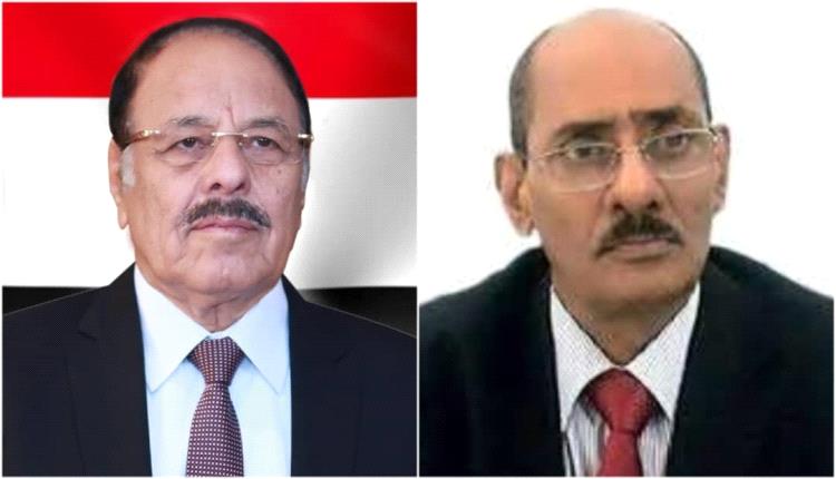 المجيدي يعزي الفريق علي محسن الأحمر بوفاة حرمه