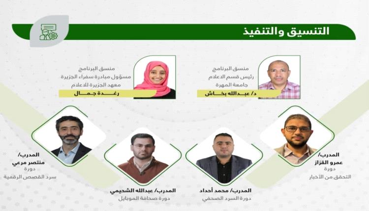 يستهدف تدريب 60 صحفيا.. سفراء الجزيرة في رحاب جامعة المهرة
