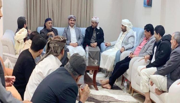 الشيخان صالح العرماني وعلي العرولي في ضيافة رئيس حلف قبائل شبوة بالقاهرة