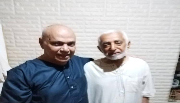 الدكتور حبيب يزور الفارع في منزله بتعز