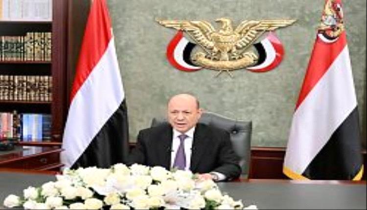 رئيس مجلس القيادة يؤكد في خطاب للشعب المضي في سياسة "الحزم الاقتصادي" وعدم التفريط بالمركز القانوني والمالي للدولة