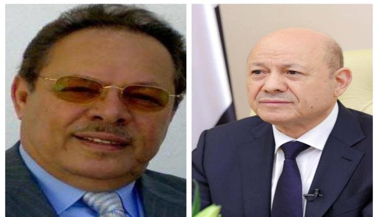 الرئيس علي ناصر محمد يتلقى اتصالاً هاتفياً من فخامة الرئيس رشاد العليمي