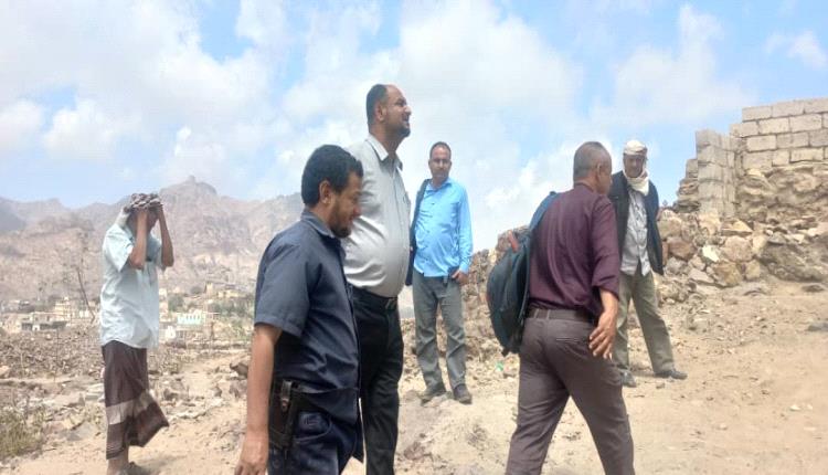 مأمور مديرية الضالع يطلع على الترتيبات النهائية لمشروع مجاري دار الحيد