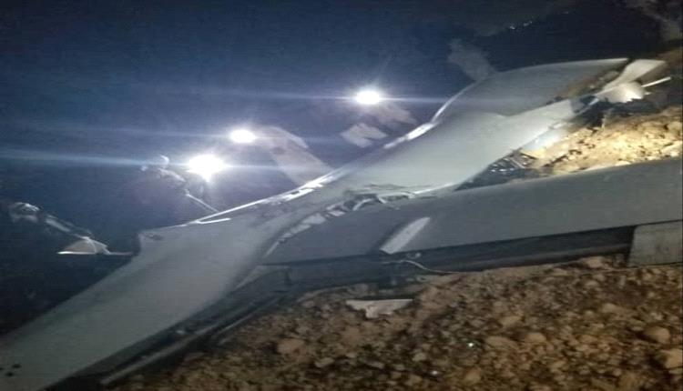 سقوط طائرة درون ضخمة في مأرب