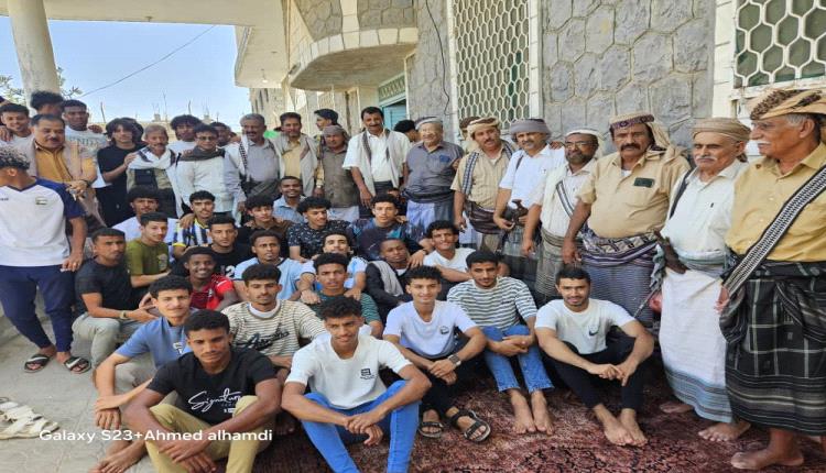 برعاية كريمة من العميد جبر .. مشائخ وقيادات عسكرية وشخصيات يستضيفون منتخبنا الوطني للشباب في لودر