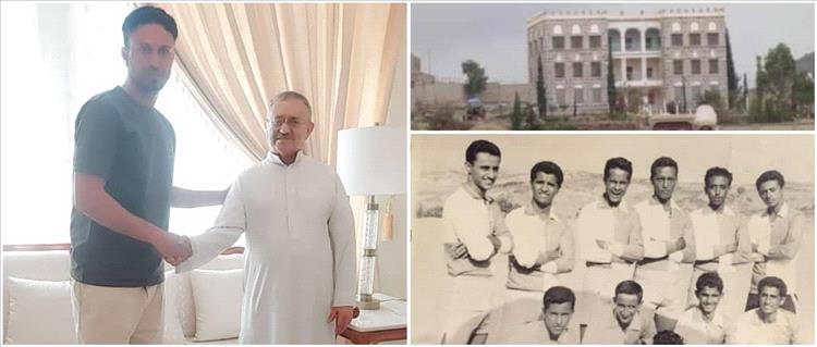 الأمير أحمد بن عبدالله العوذلي يستقبل مدرب نادي شباب عريب