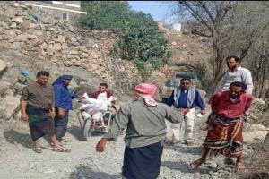 تدشين العمل بمشروع طريق الزغرور رخمة بنزول ميداني إلى موقع العمل بيافع