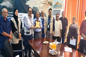 المهندس قائد راشد يكرم مكتب الأمم المتحدة بعدن