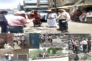 مدير القاهرة بتعز يوجه بمعالجات عاجلة للاختناقات المرورية وتحسين البنية التحتية