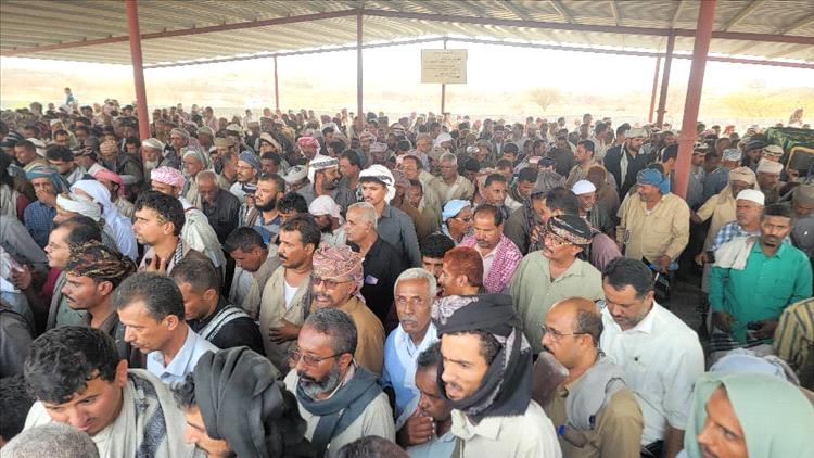 حبان تودع مدير مكتب الزراعة بالمديرية محمد احمد بن الشيبة البابكري في موكب جنائزي مهيب