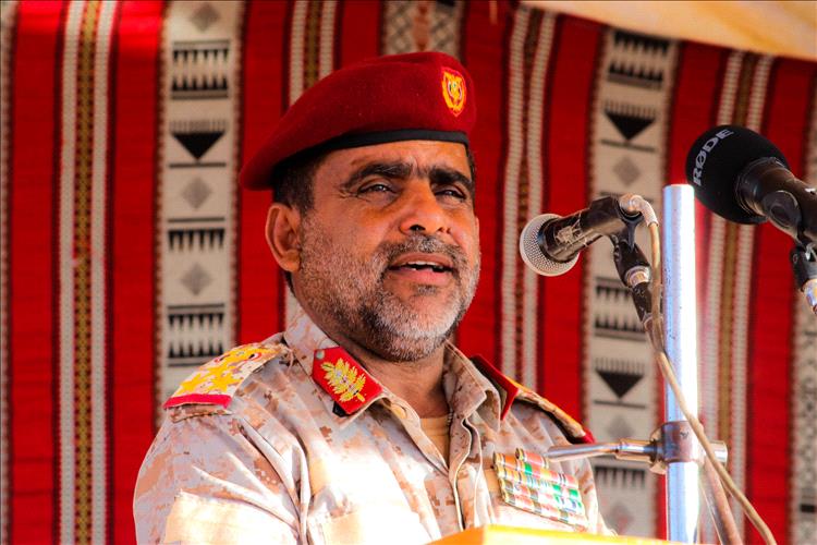 قائد لواء الاحقاف يهنئ العميد محمد عمر اليميني بانتصار العدالة