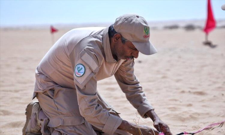 "مسام" يعلن نزع أكثر من ألفي لغم وذخيرة في اليمن