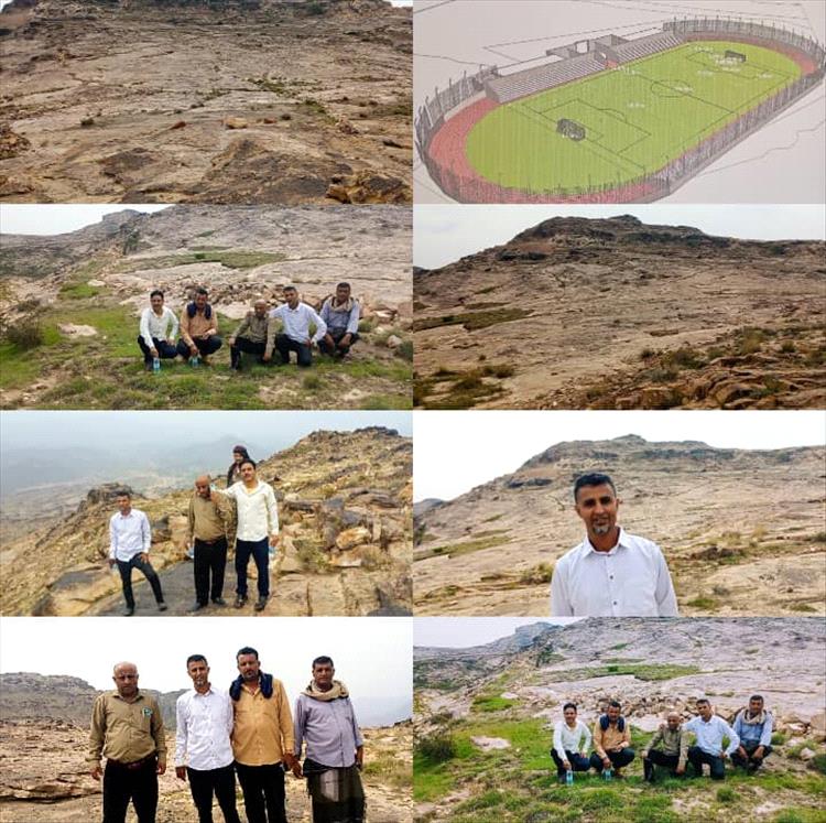 مدير عام الحصين والشباب والرياضة ينفذان نزولاً ميدانياً إلى موقع إنشاء ملعب جديد في منطقة حرير