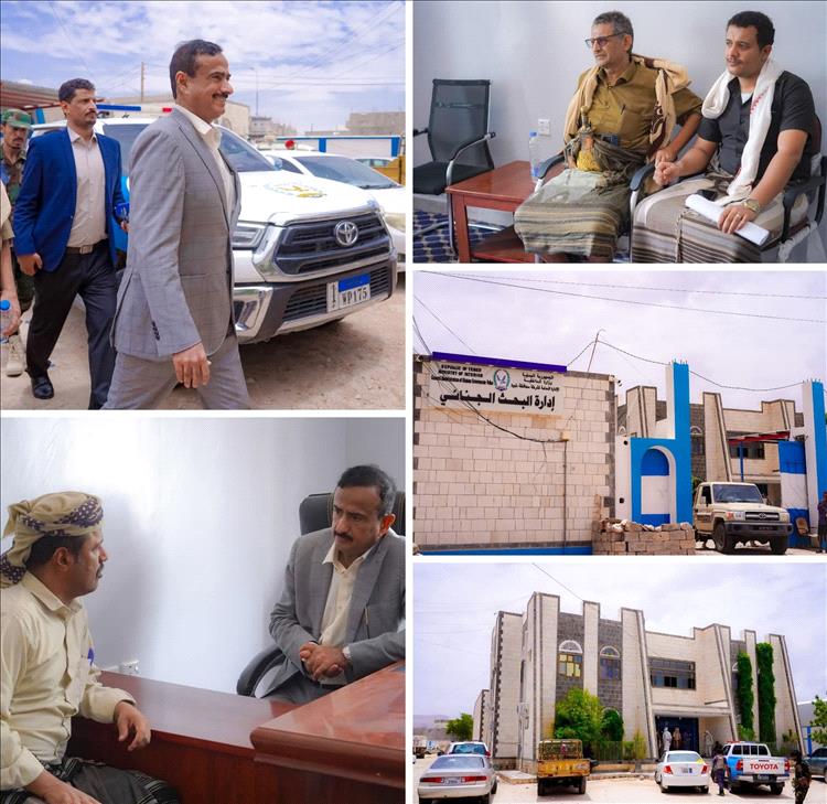 محافظ شبوة يتفقد إدارة البحث الجنائي ويؤكد على الحزم في مواجهة آفة المخدرات