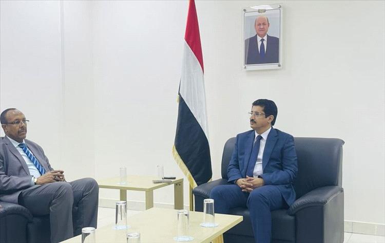 وكيل وزارة الخارجية يبحث مع السفير الصومالي سبل تعزيز العلاقات الثنائية بين البلدين