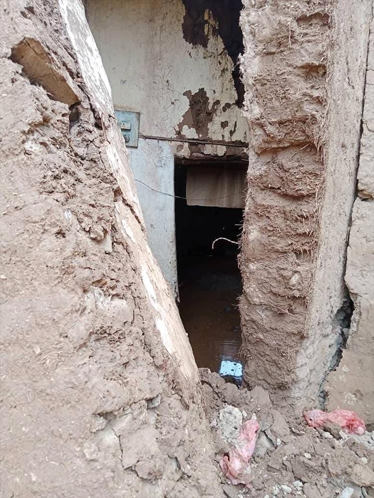 كارثة إنسانية في لحج: انهيار منازل بسبب الأمطار الغزيرة