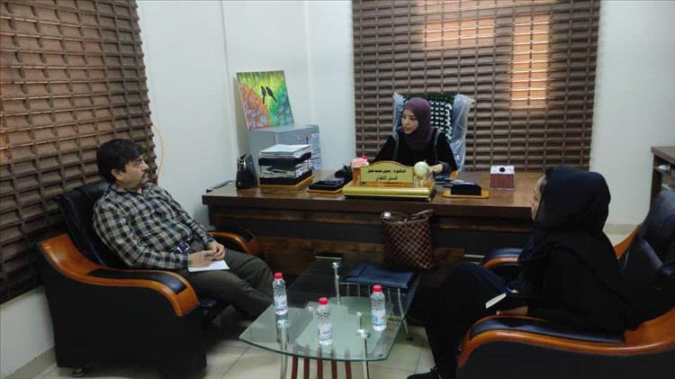 مديرة صندوق رعاية وتأهيل المعاقين تلتقي فريق منظمة الهاندكاب