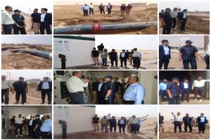 نائبا محافظ عدن ووزير المياه يتفقدان  اعمال  إعادة توصيل خط ضخ المياه ومحطة التجميع  وحقل بئر أحمد