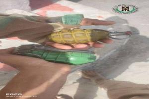 قوات حزام طوق عدن تحبط محاولة اختطاف وتضبط المتهم وبحوزته قنابل يدوية