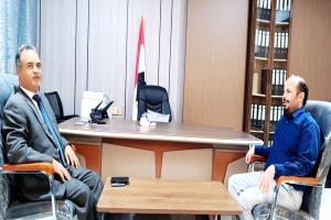 وزير الشؤون القانونية وحقوق الانسان يلتقي السفير الليبي لدى اليمن