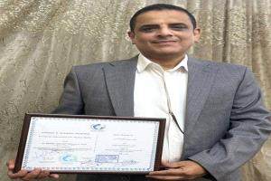 منظمة ايروبيان لحقوق الإنسان في اليمن تكرم الخضر الزغلي مدير محطة اليمنية بالأردن