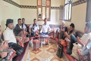 الجفري يزور منزل الشهيد عبدالله المهندس بالضالع