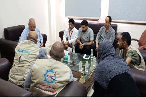 البيشي يناقش آلية تنفيذ مشروع البنية التحتية لمبنى الرعاية الصحية ومخازن اللقاحات المركزية في عدن