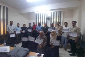 مكتب الهيئة العامة للاراضي والمساحة فرع لحج يختتم دورة تدريبية في نظام المعلومات الجغرافية GIS
