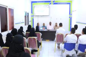 اختتام البرنامج التدريبي لطلاب الطب بجامعة سيئون في مركز فاطمة بابطين - القطن
