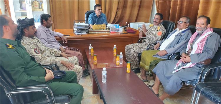 مدير عام مديرية القطن يلتقي العميد الركن عبدالدائم محمد صالح الشعيبي قائد لواء بارشيد