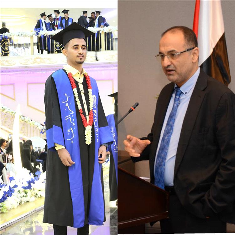 اللواء الظاهري يهنئ الصحفي ماهر البرشاء بمناسبة تخرجه من كلية الإعلام