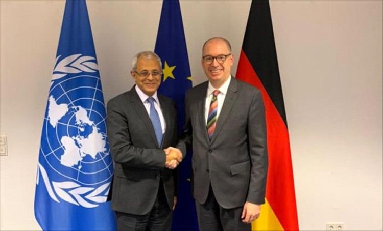 نائب وزير الخارجية يبحث مع وزير الدولة الالماني تعزيز التعاون التنموي