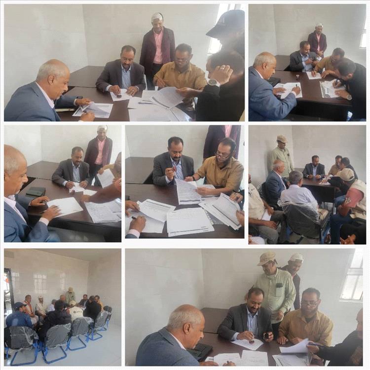 المدير العام بكر الشاعري يوقع مذكرة تفاهم مع منظمة أكتد لتنفيذ وتأهيل مشروع مياه قعطبة العام.