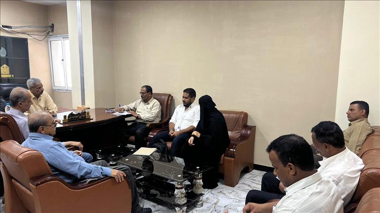 محافظ لحج يلتقي ممثلي مؤسسة رنين اليمن لتنسيق أنشطة مشروع تعزيز الوساطة وحل النزاعات