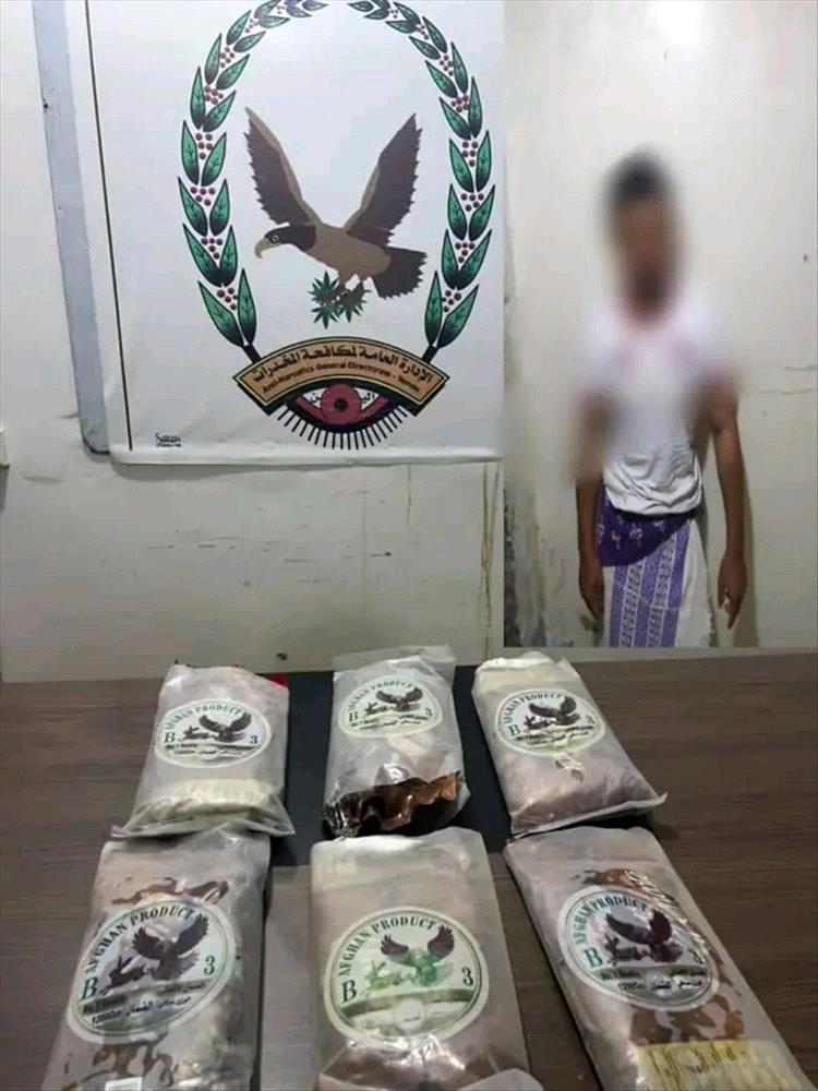 إدارة مكافحة المخدرات تضبط أحد مروّجي المواد المخدرة في المهرة