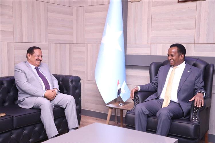 السفير الحنق يبحث سبل تعزيز العلاقات الثنائية مع وزير الخارجية الصومالي 