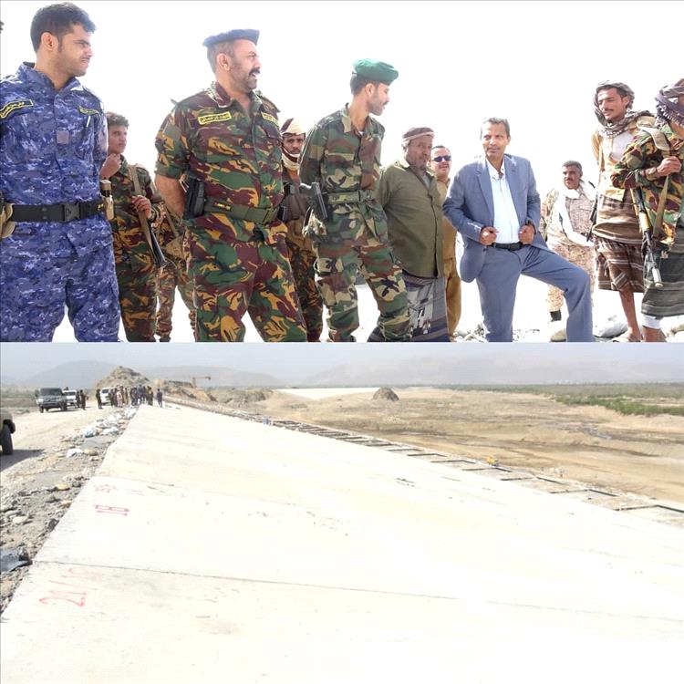 محافظ أبين يتفقد سير الأعمال الإنشائية لسد حسان الاستراتيجي