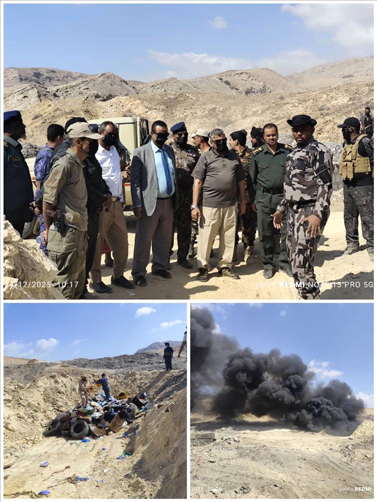 النيابة الجزائية بحضرموت تُتلف كميات كبيرة من المواد المخدرة تنفيذًا لأحكام قضائية