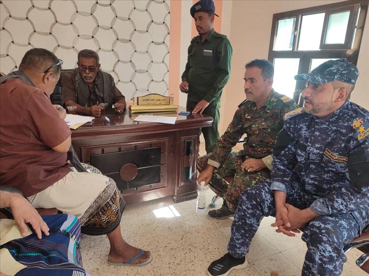 مراسم الاستلام والتسليم في إدارة أمن مديرية يبعث