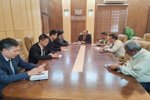 وزير الصحة يلتقي السفير الصيني لدى بلادنا …لبحث التعاون في المجال الصحي