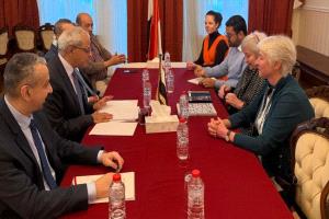 نائب وزير الخارجية يلتقي جمعية الصداقة الالمانية- اليمنية