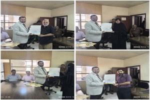 الجهاز المركزي للرقابة والمحاسبة يكرم الموظفين المتميزين للفصل الرابع من العام 2025م