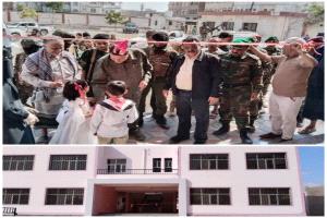 الداؤدي والشعيبي يدشان افتتاح  ( 8 ) فصول إضافية بمدرسة الفقيد عبدالله شرف