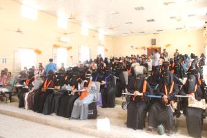 جامعة أبين تحتضن جلسات توعوية لمناهضة العنف القائم على النوع الاجتماعي تنفذها الادارة العامة لتنمية المرأة والطفل بوزارة الصحة