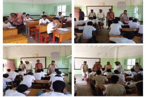 مدير تربية المحفد يدشن اختبارات الفصل الدراسي الأول بمدارس التعليم الأساسي بالمديرية