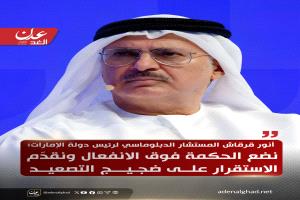 د. أنور قرقاش: الإمارات تضع الحكمة فوق الانفعال وتقدّم الاستقرار على التصعيد